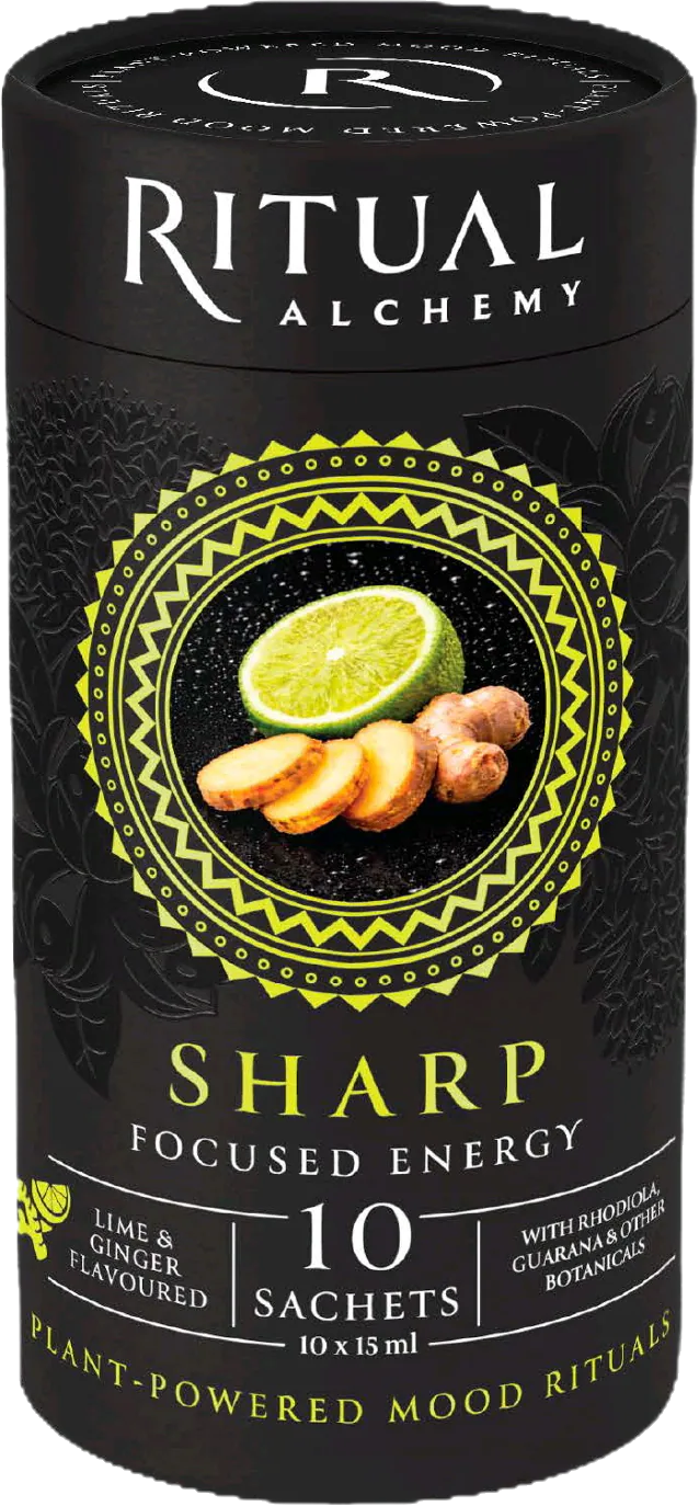 RITUAL SHARP cylinder, lime and ginger botanical sachets
